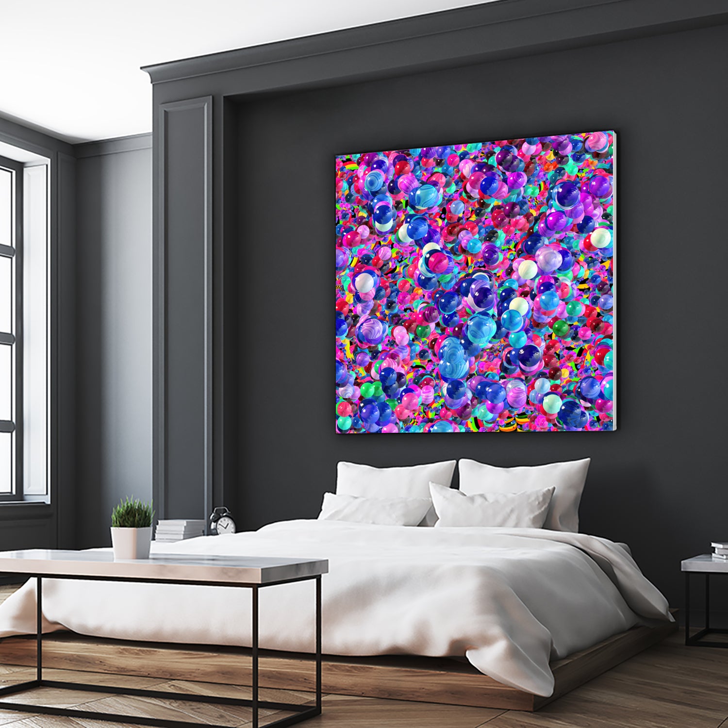 Marbles I by Tenyo Marchev on GIANT ART - fuchsia 3d art