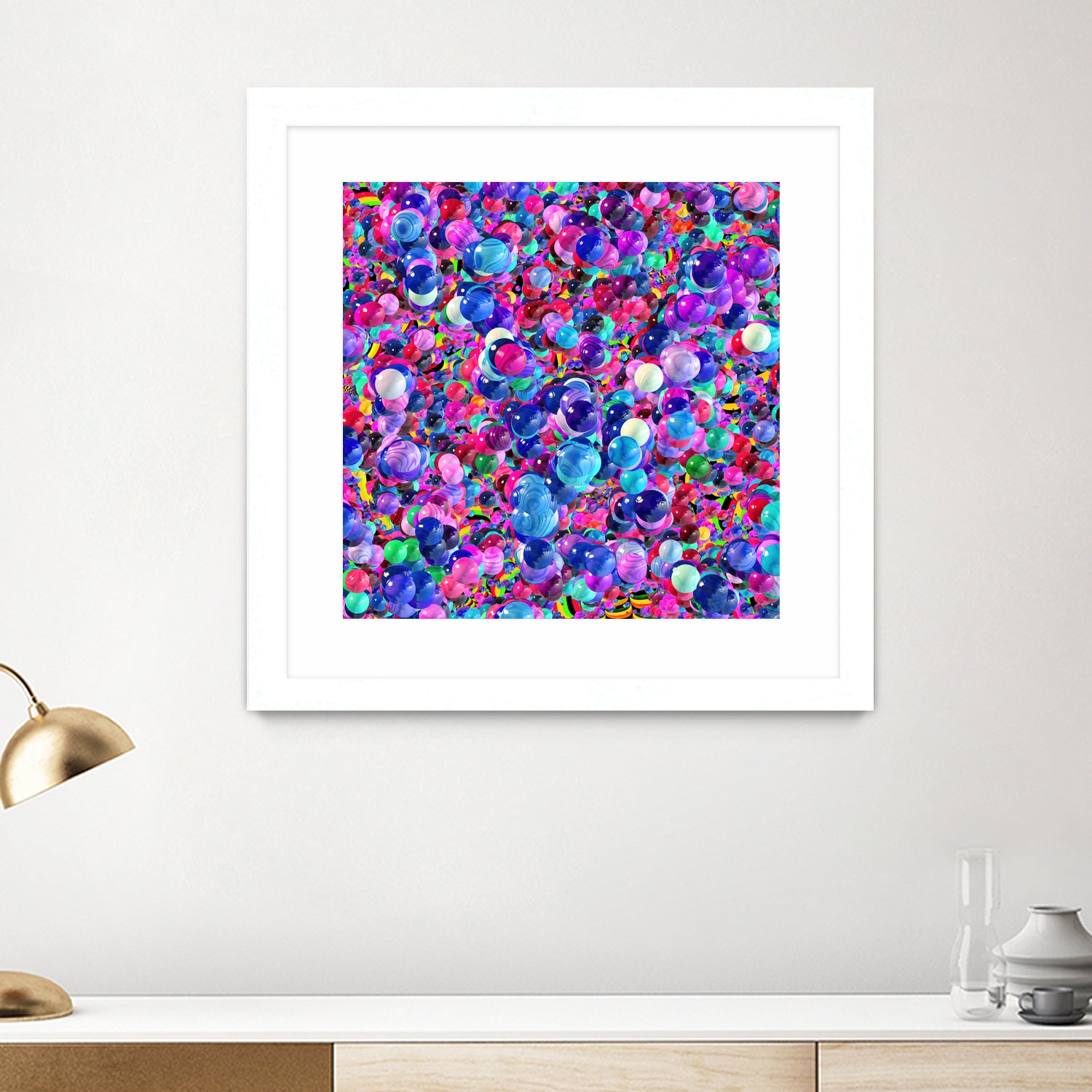 Marbles I by Tenyo Marchev on GIANT ART - fuchsia 3d art