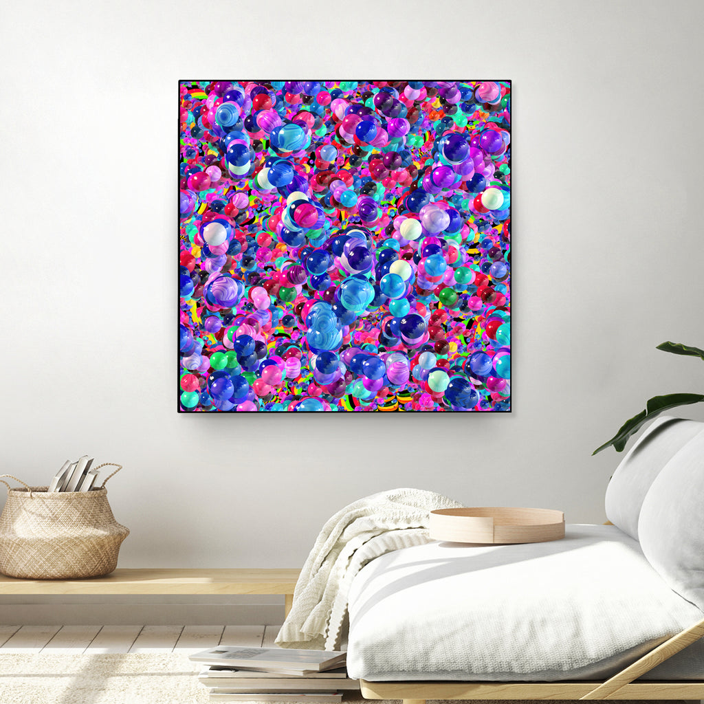 Marbles I by Tenyo Marchev on GIANT ART - fuchsia 3d art