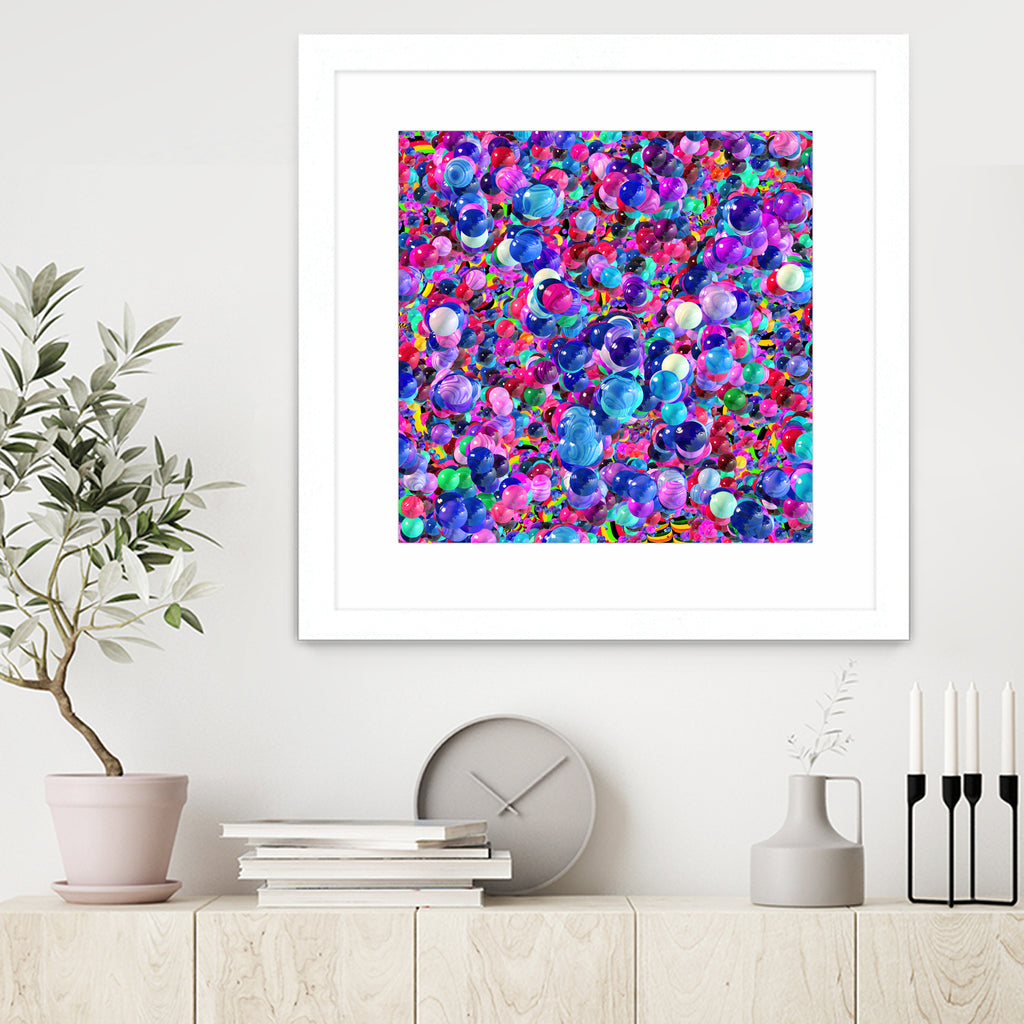 Marbles I by Tenyo Marchev on GIANT ART - fuchsia 3d art