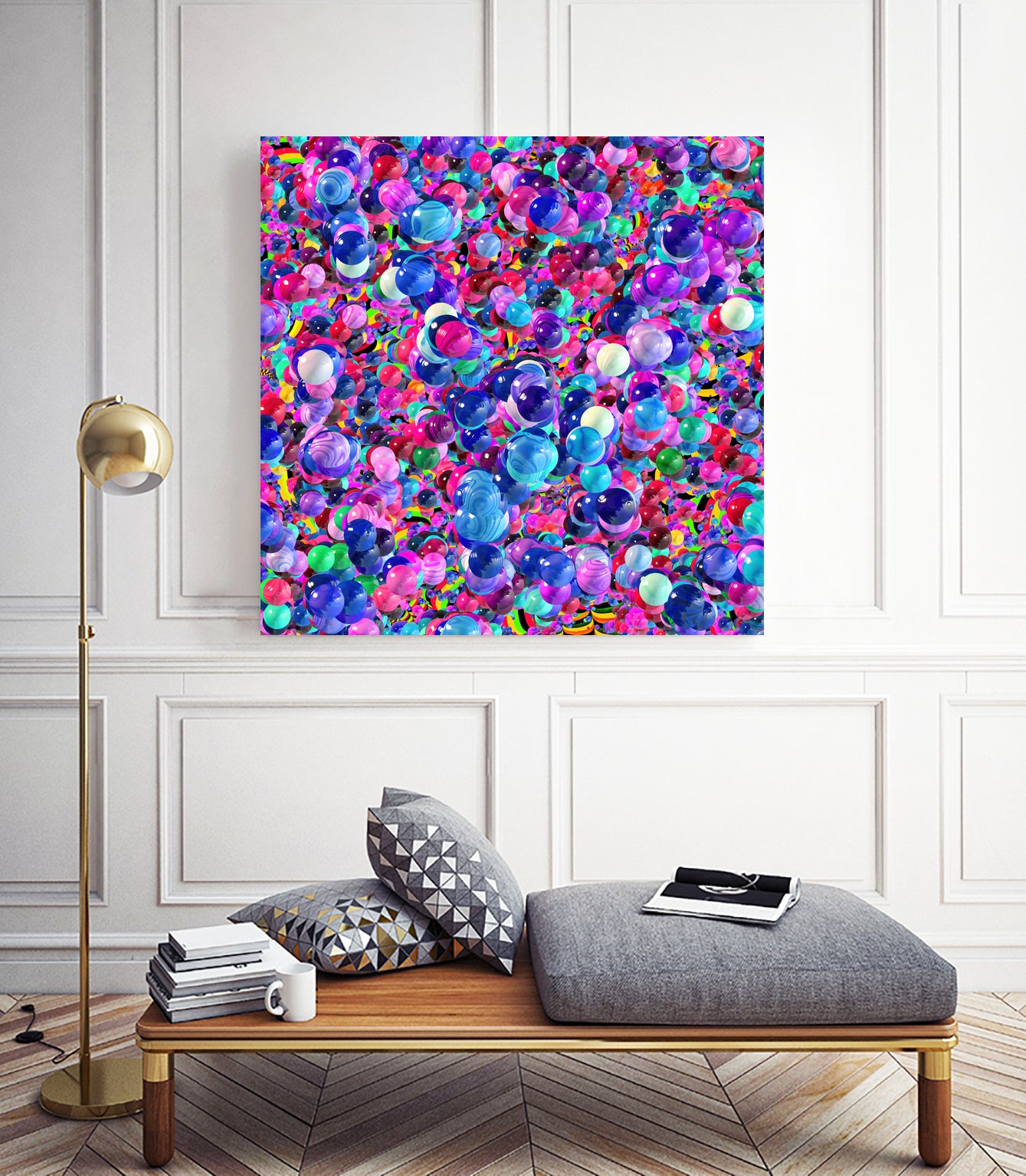 Marbles I by Tenyo Marchev on GIANT ART - fuchsia 3d art