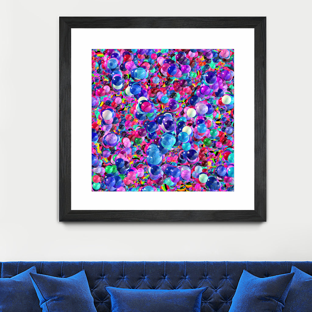 Marbles I by Tenyo Marchev on GIANT ART - fuchsia 3d art