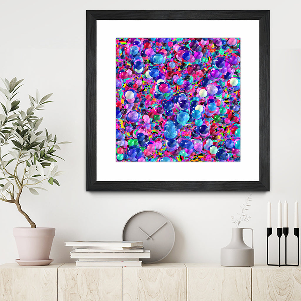 Marbles I by Tenyo Marchev on GIANT ART - fuchsia 3d art