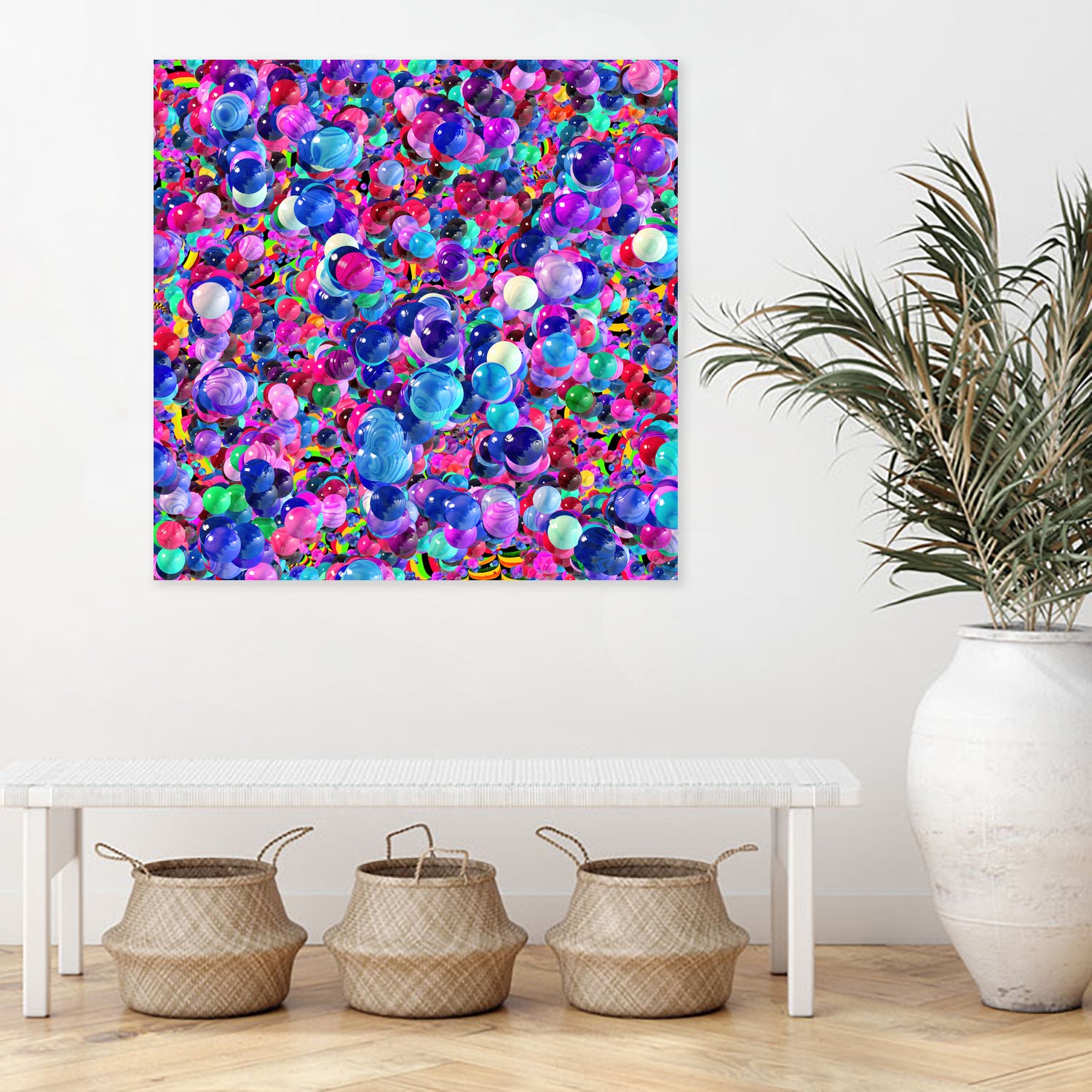 Marbles I by Tenyo Marchev on GIANT ART - fuchsia 3d art