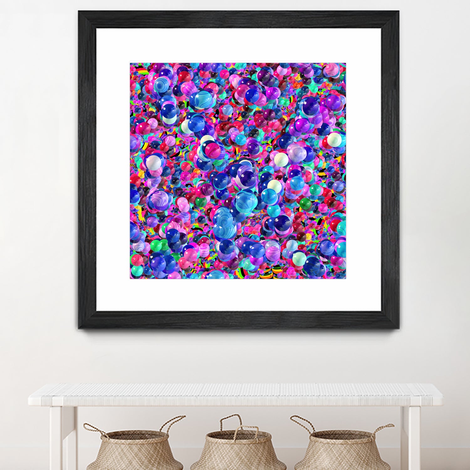 Marbles I by Tenyo Marchev on GIANT ART - fuchsia 3d art