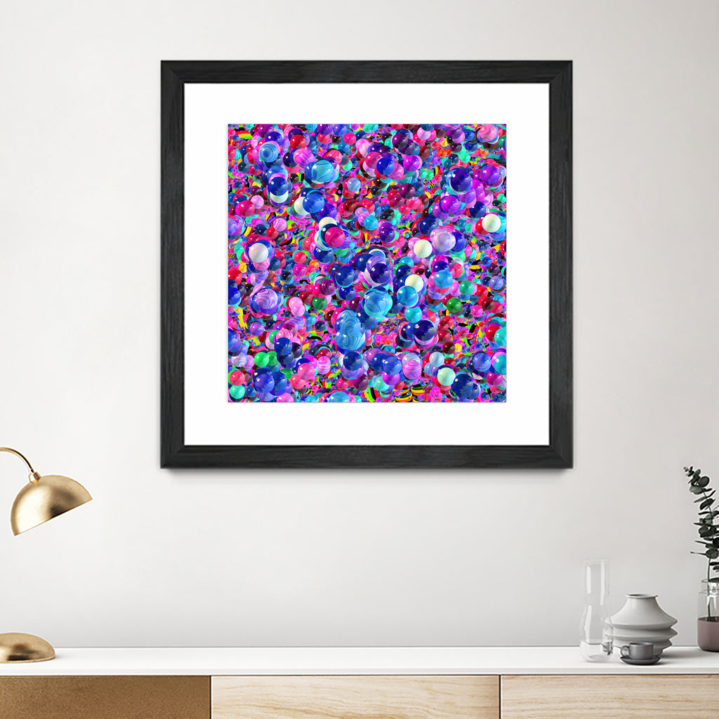 Marbles I by Tenyo Marchev on GIANT ART - fuchsia 3d art