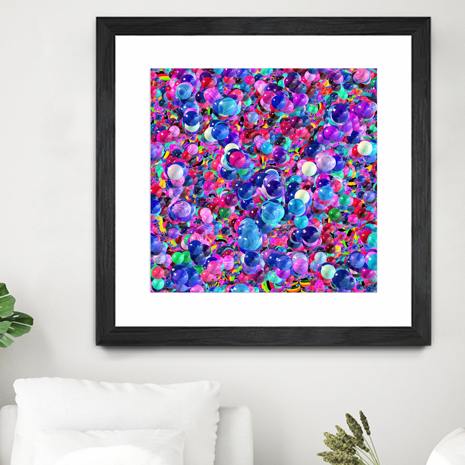 Marbles I by Tenyo Marchev on GIANT ART - fuchsia 3d art