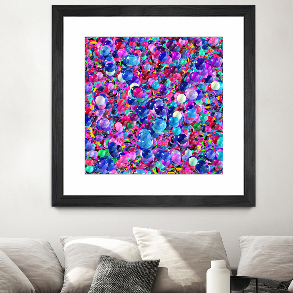 Marbles I by Tenyo Marchev on GIANT ART - fuchsia 3d art