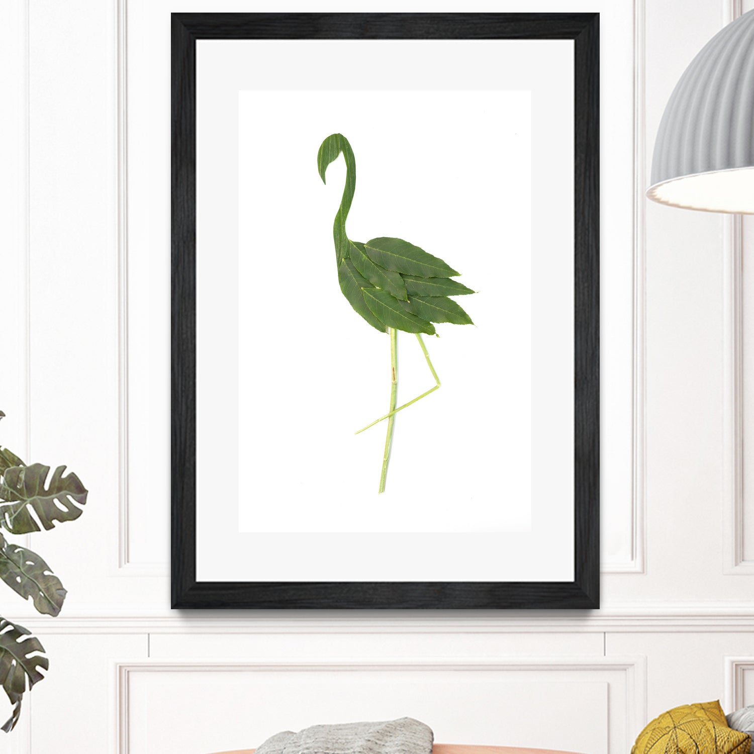 Flamingo by Olivia Lorot on GIANT ART - green photo illustration