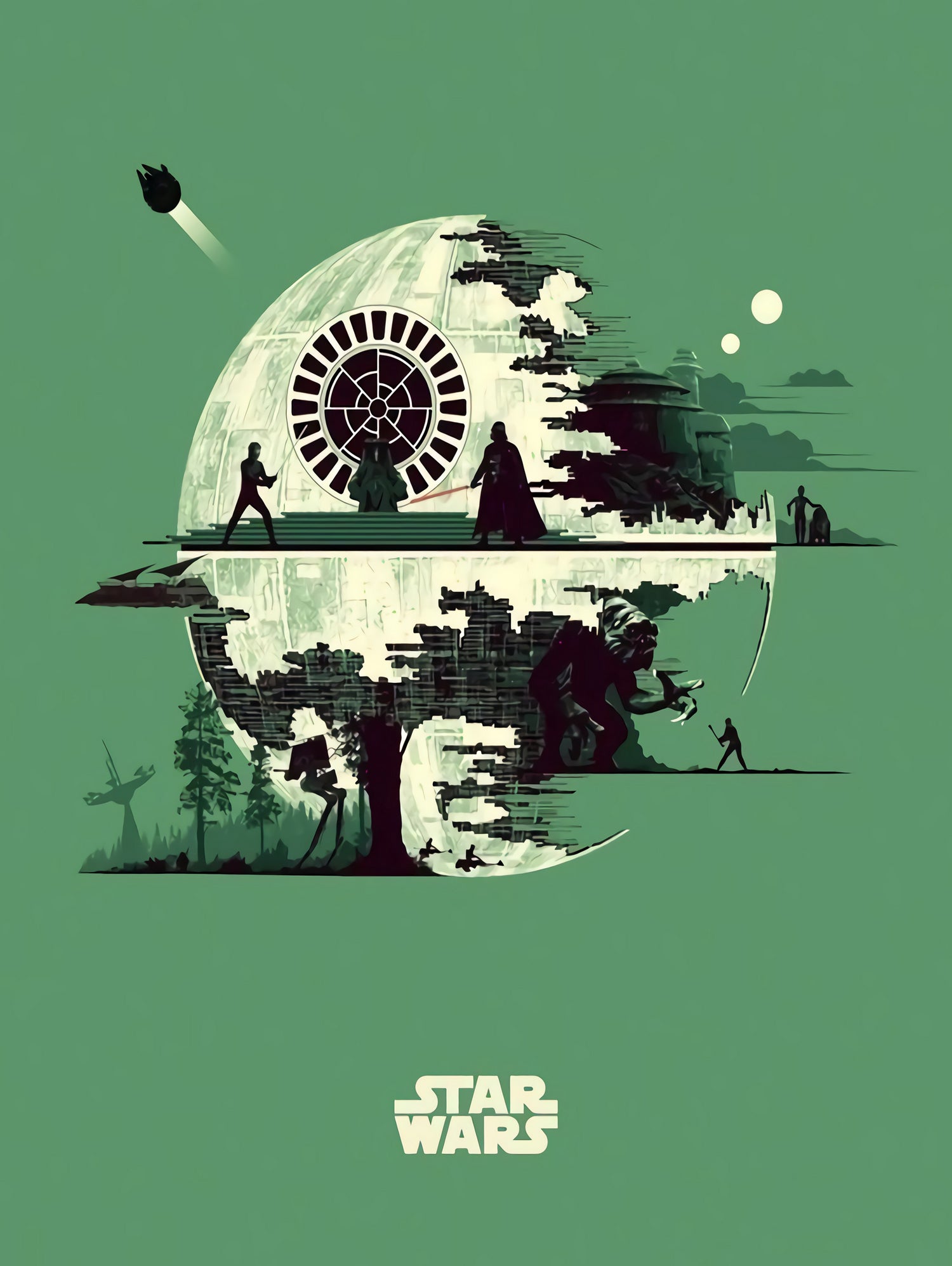 Star Wars by Movie Network on GIANT ART - white digital drawing