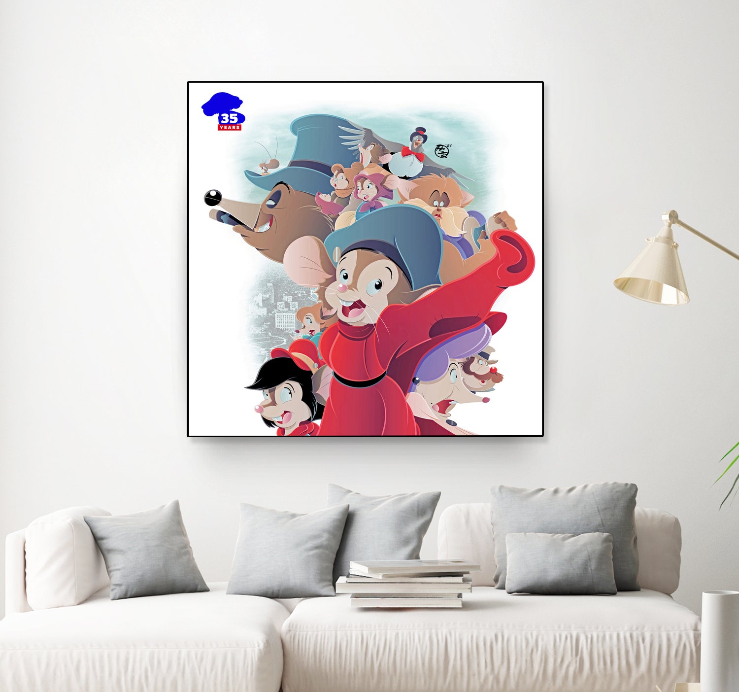 An American Tail - 35th Anniversary by Pierre Redmon on GIANT ART - white digital drawing