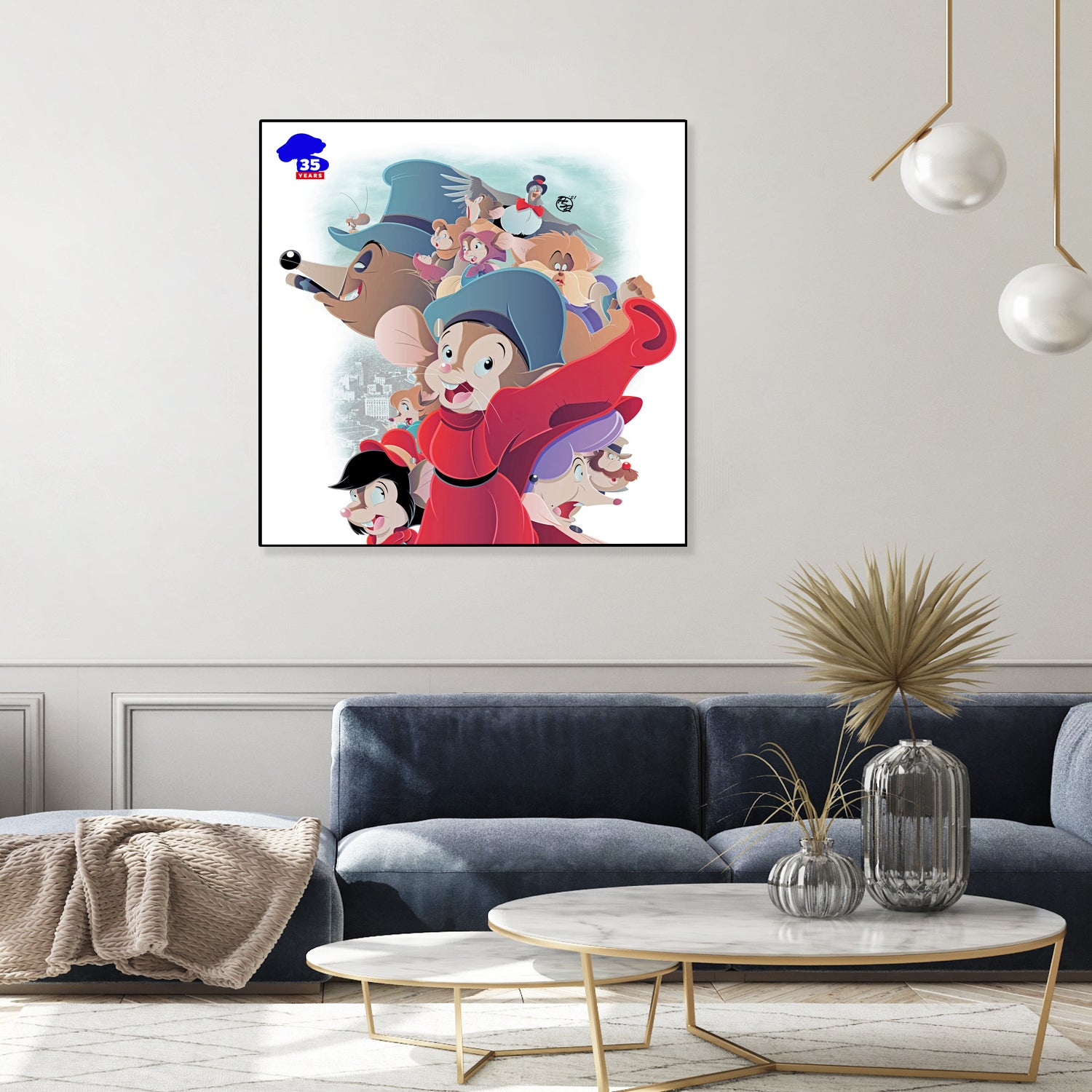 An American Tail - 35th Anniversary by Pierre Redmon on GIANT ART - white digital drawing