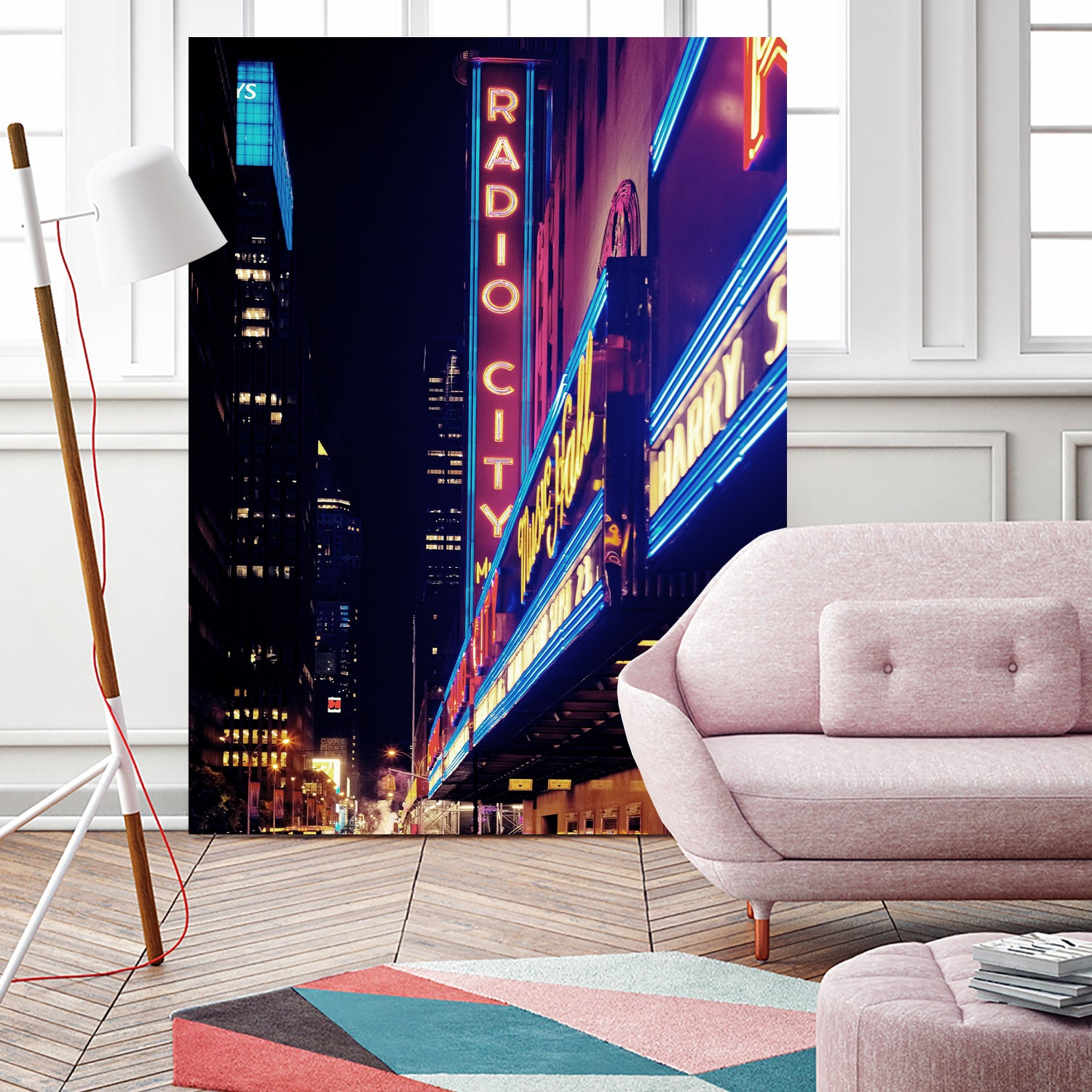 New York by Nikita Abakumov on GIANT ART - fuchsia photo illustration