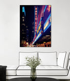 New York by Nikita Abakumov on GIANT ART - fuchsia photo illustration