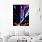 New York by Nikita Abakumov on GIANT ART - fuchsia photo illustration