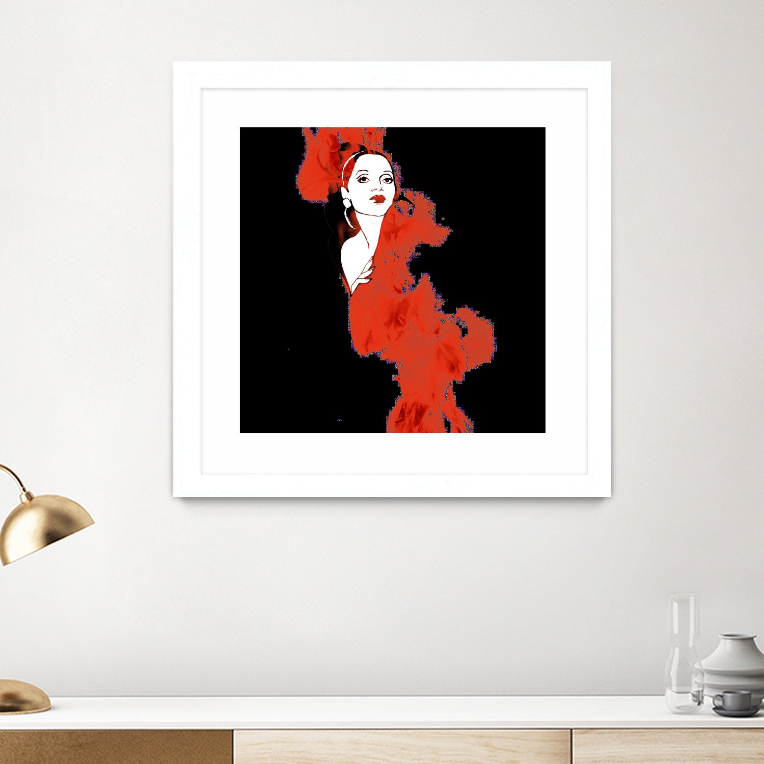 Flamenco by Aimer Heinz on GIANT ART - red photo manipulation