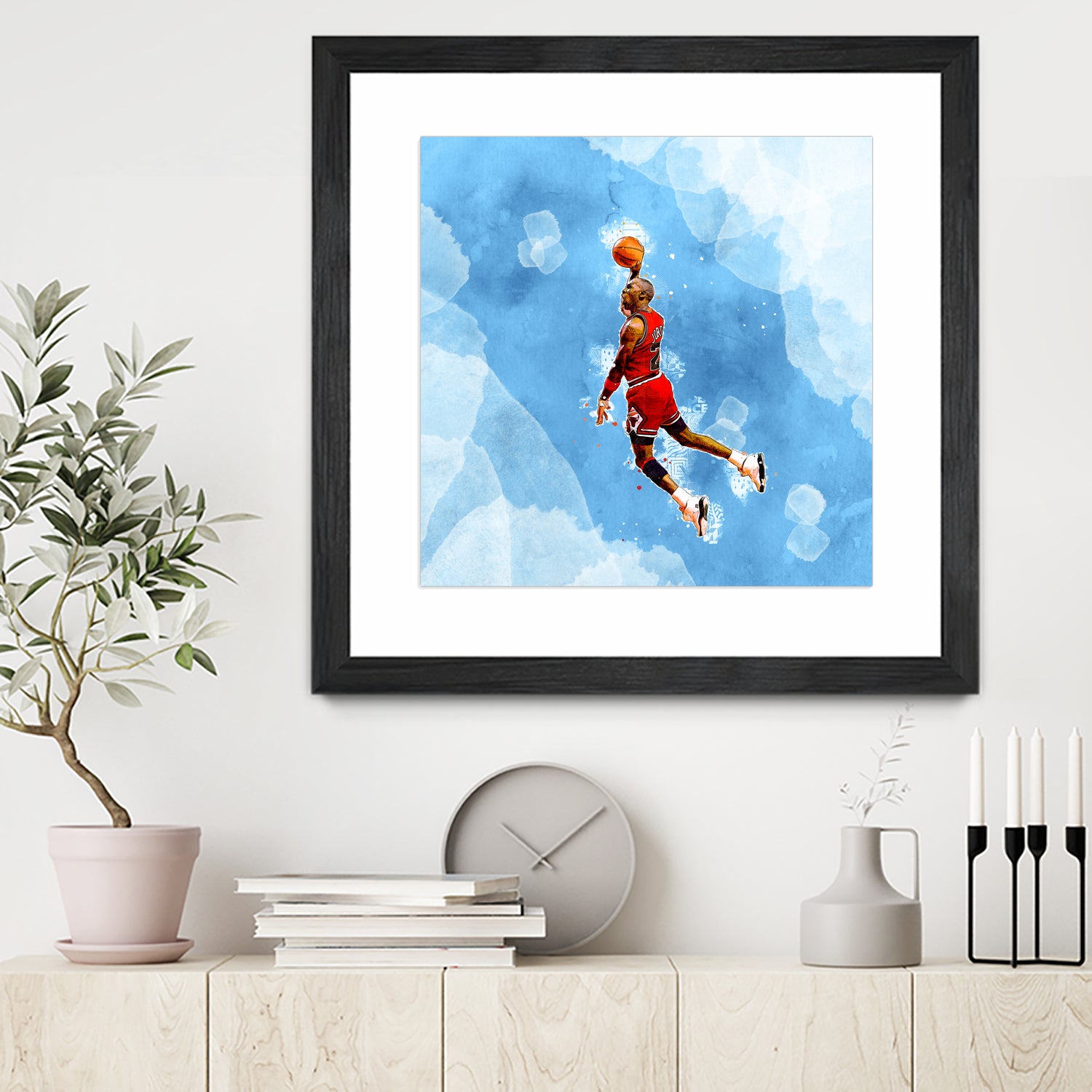 MICHAEL JORDAN by Athaillah Hudanul iman on GIANT ART - blue digital painting