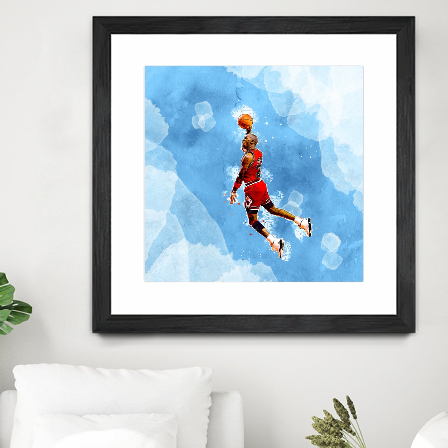 MICHAEL JORDAN by Athaillah Hudanul iman on GIANT ART - blue digital painting