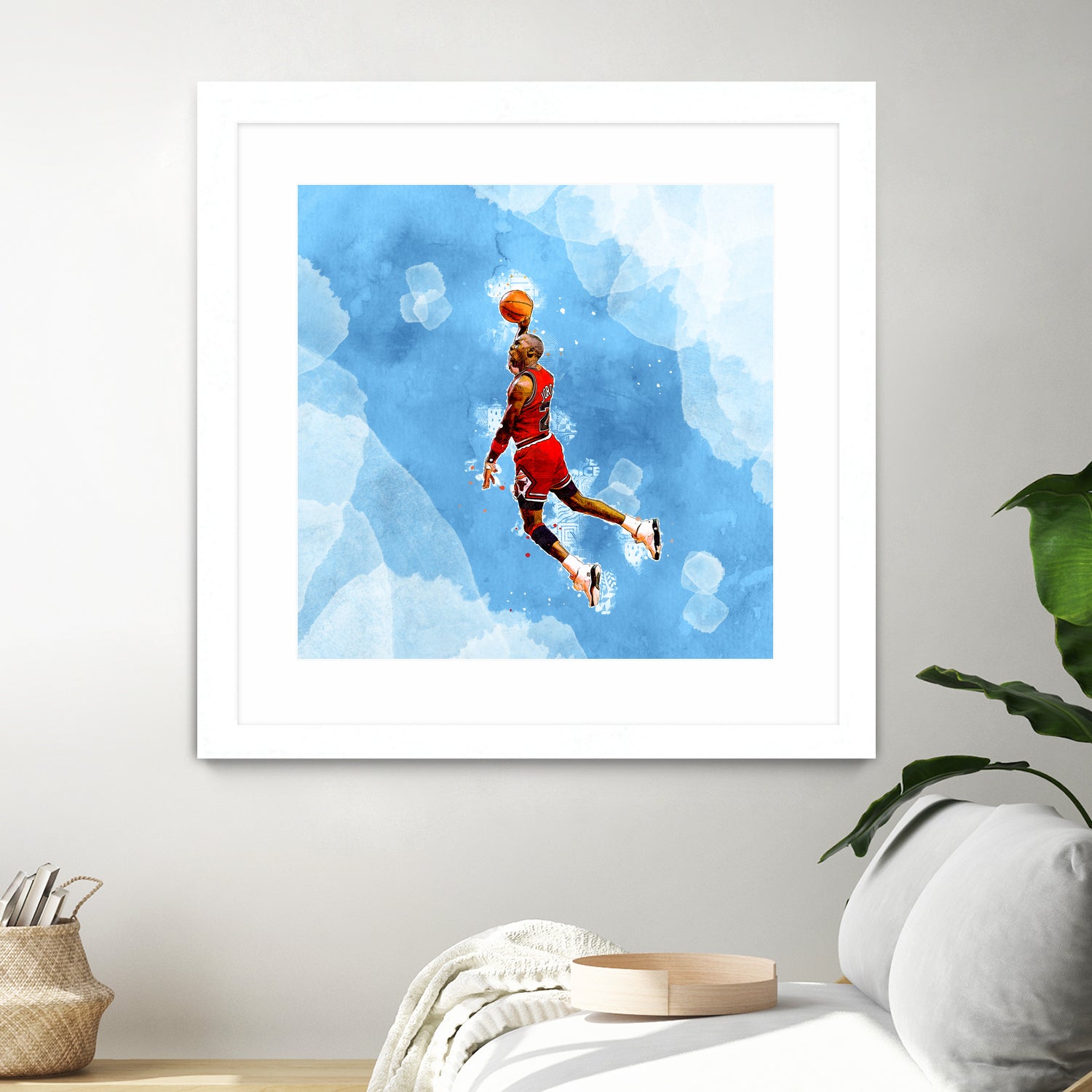 MICHAEL JORDAN by Athaillah Hudanul iman on GIANT ART - blue digital painting