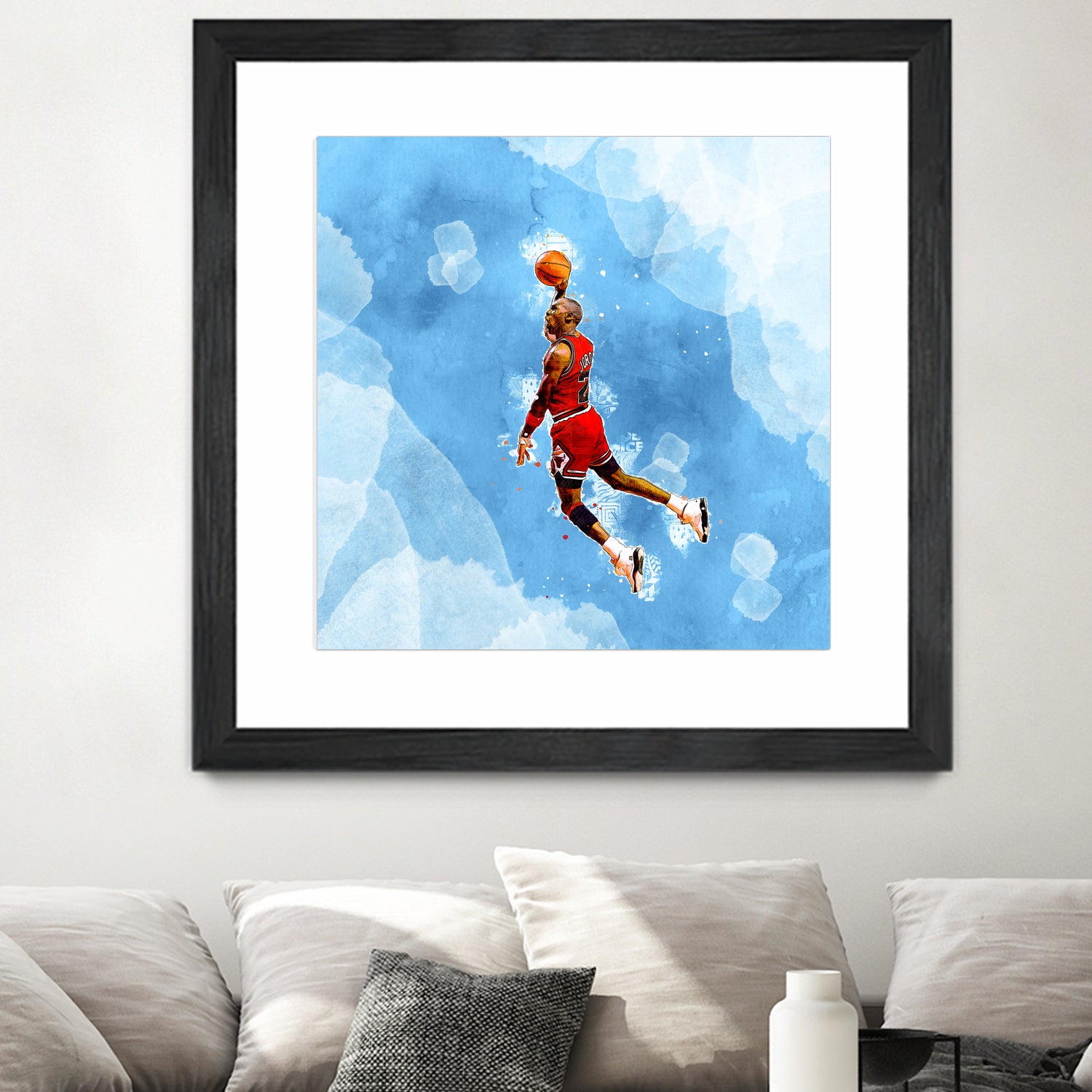 MICHAEL JORDAN by Athaillah Hudanul iman on GIANT ART - blue digital painting