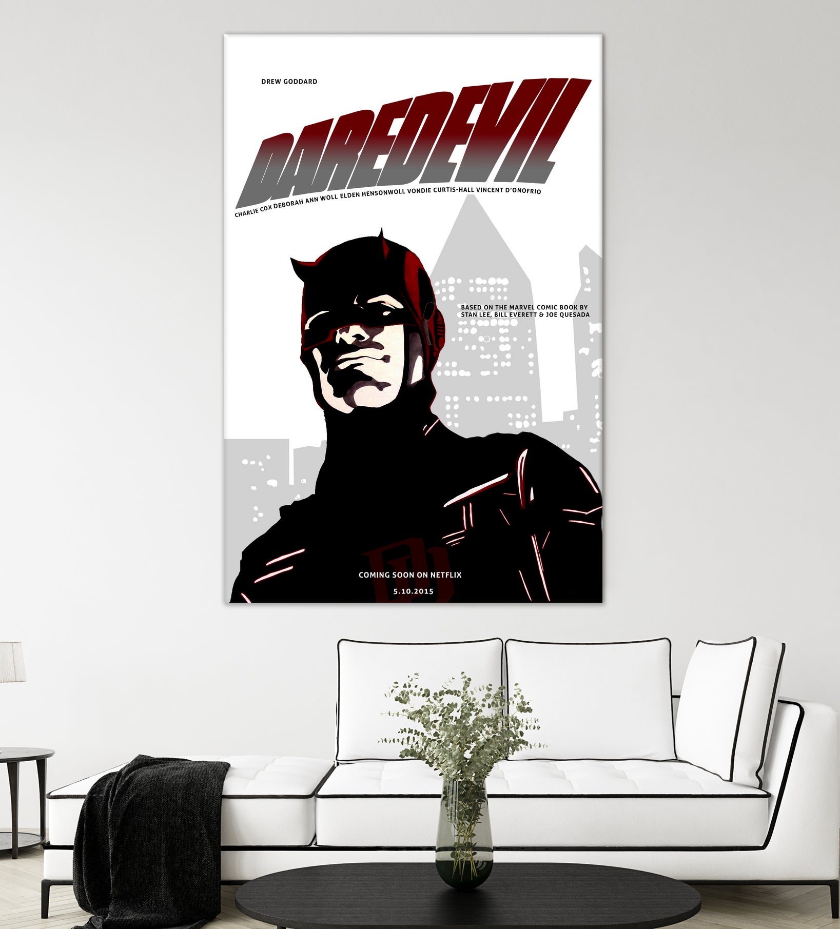 Netflix Daredevil by Nate Lee on GIANT ART - red digital painting