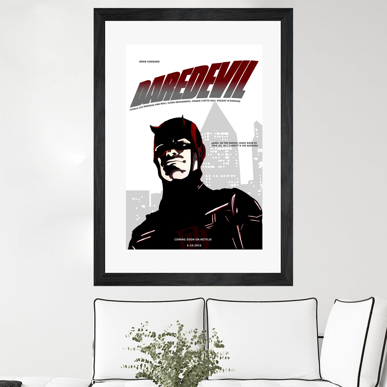 Netflix Daredevil by Nate Lee on GIANT ART - red digital painting