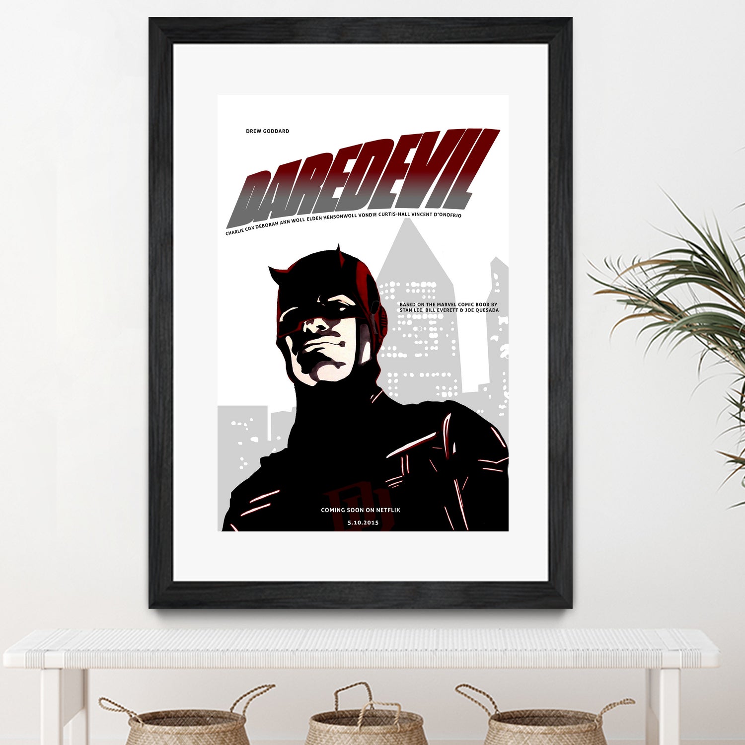 Netflix Daredevil by Nate Lee on GIANT ART - red digital painting