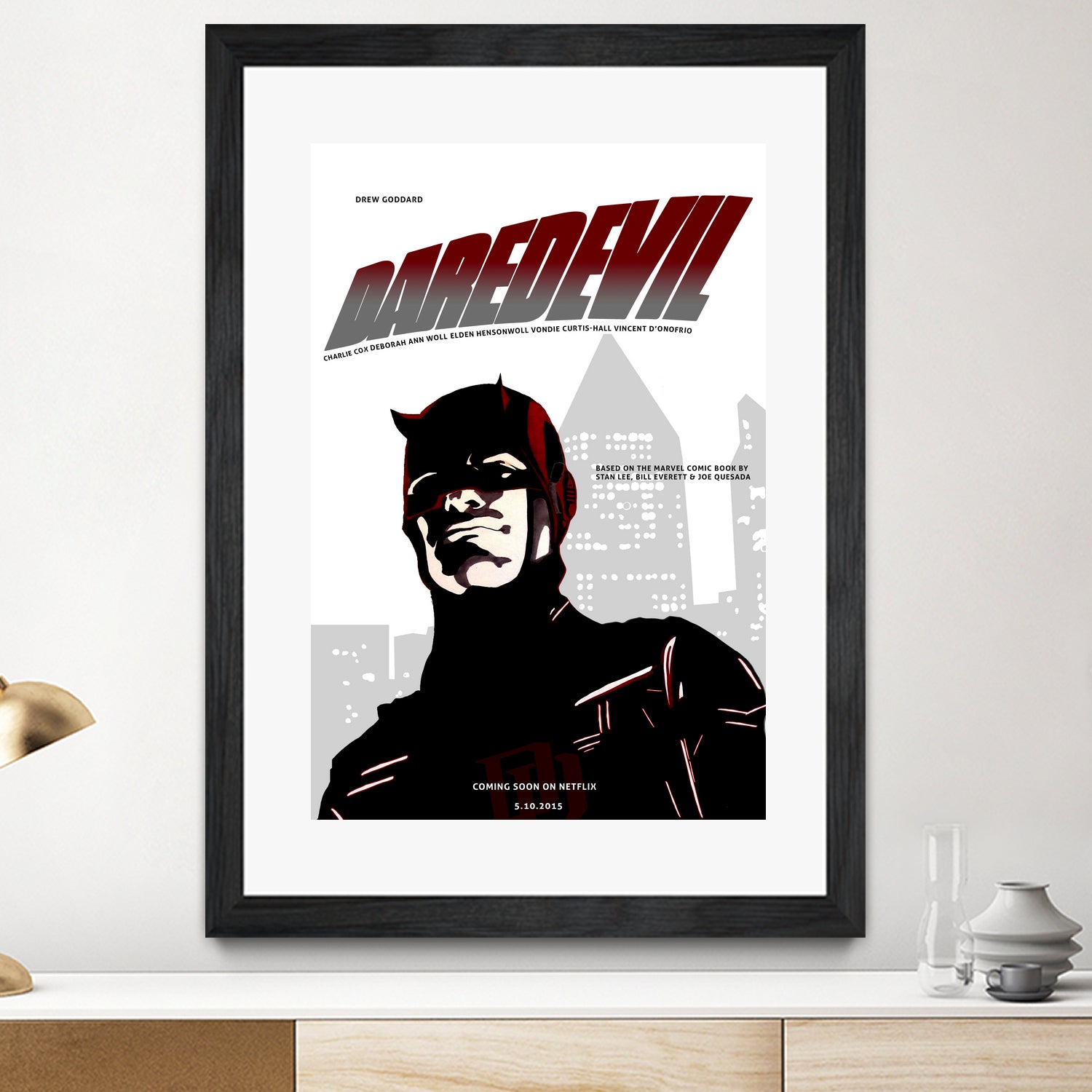 Netflix Daredevil by Nate Lee on GIANT ART - red digital painting