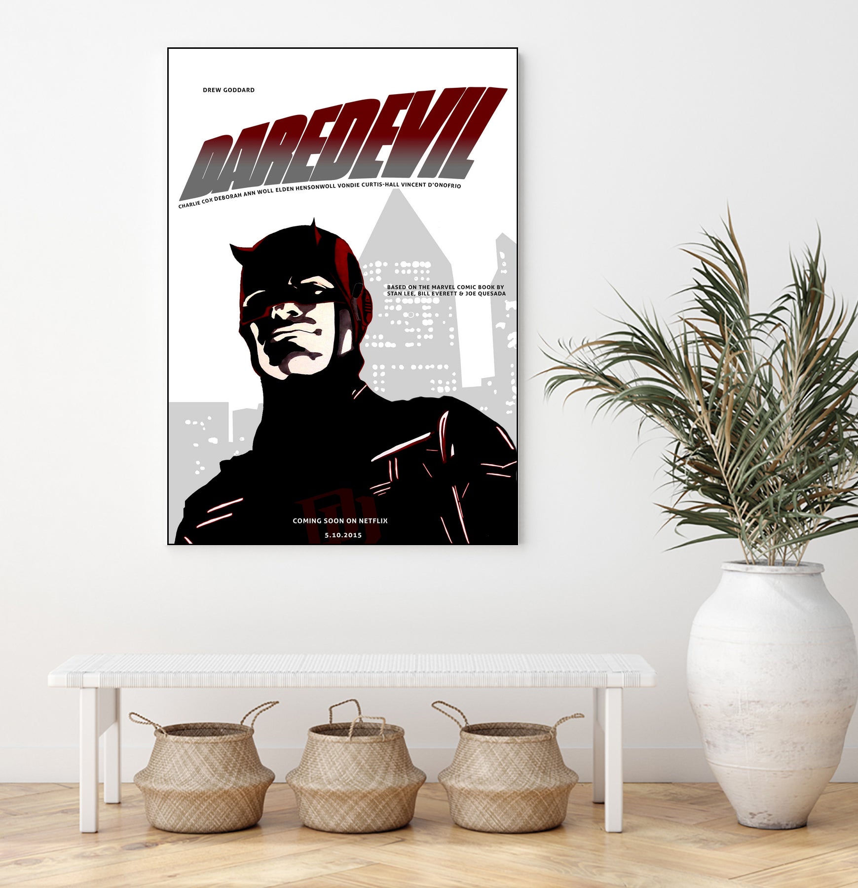 Netflix Daredevil by Nate Lee on GIANT ART - red digital painting