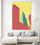 Chrysler Building NYC by Remko Heemskerk on GIANT ART - red digital drawing