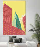 Chrysler Building NYC by Remko Heemskerk on GIANT ART - red digital drawing