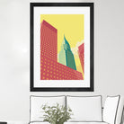 Chrysler Building NYC by Remko Heemskerk on GIANT ART - red digital drawing