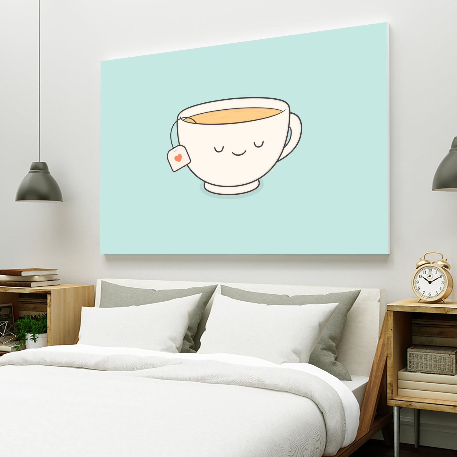 Teacup by Kim Vervuurt on GIANT ART - white digital drawing