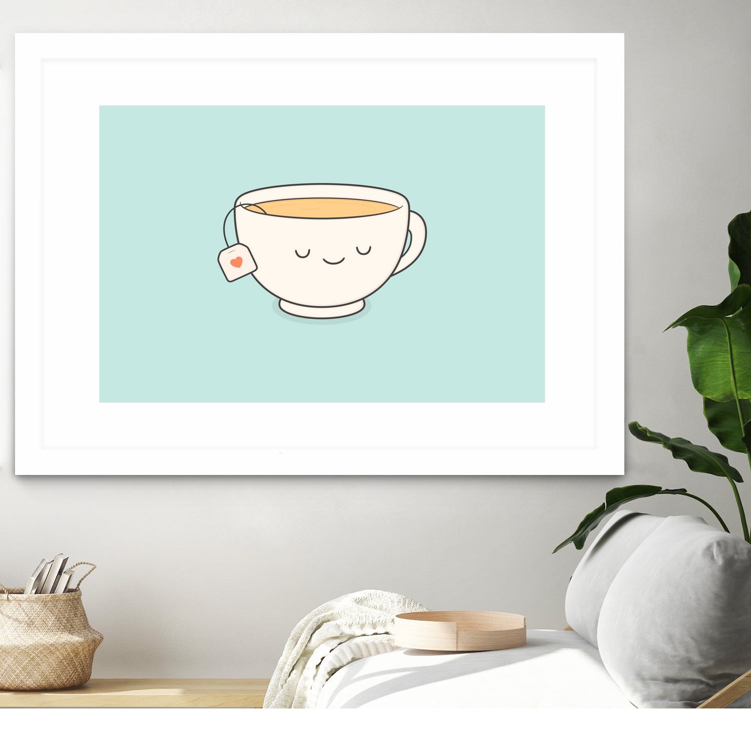 Teacup by Kim Vervuurt on GIANT ART - white digital drawing