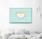 Teacup by Kim Vervuurt on GIANT ART - white digital drawing