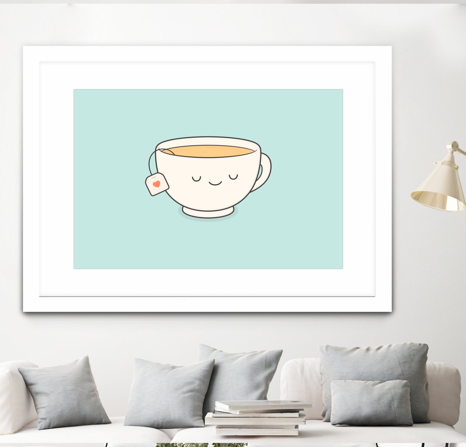 Teacup by Kim Vervuurt on GIANT ART - white digital drawing