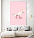 Rollerskating Cockatoo by Jonas Loose on GIANT ART - pink photo manipulation