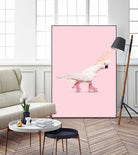 Rollerskating Cockatoo by Jonas Loose on GIANT ART - pink photo manipulation