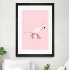 Rollerskating Cockatoo by Jonas Loose on GIANT ART - pink photo manipulation