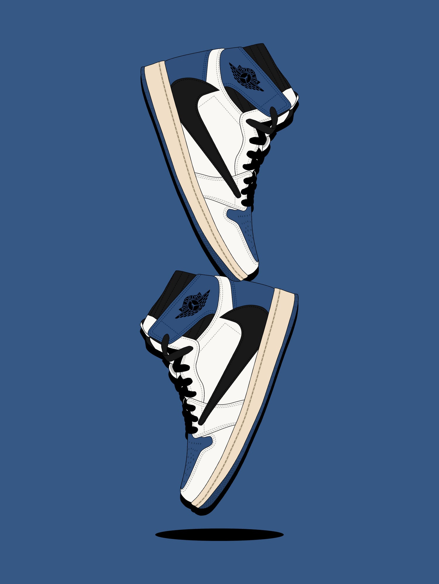 aj1 x fragment by Yanuar Ahmat on GIANT ART - white digital painting