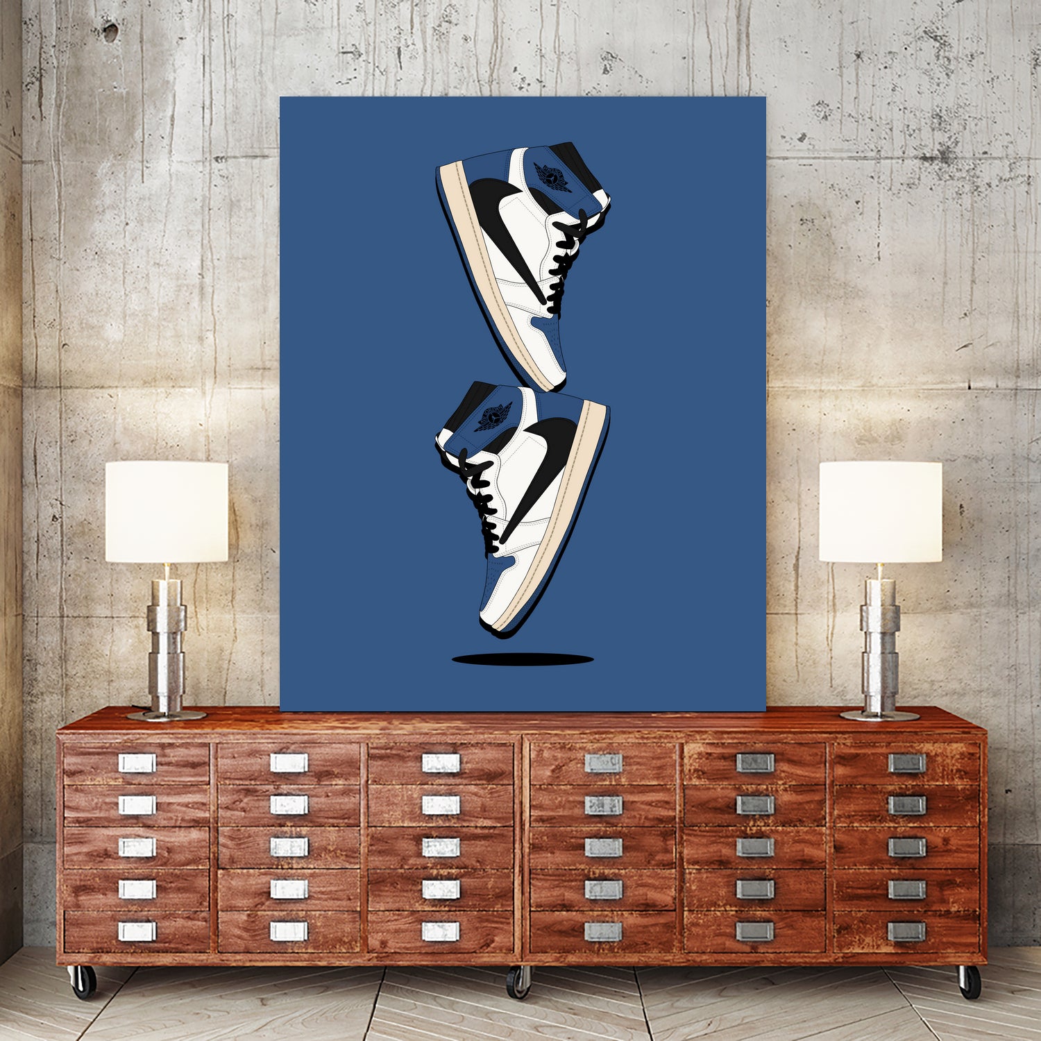 aj1 x fragment by Yanuar Ahmat on GIANT ART - white digital painting