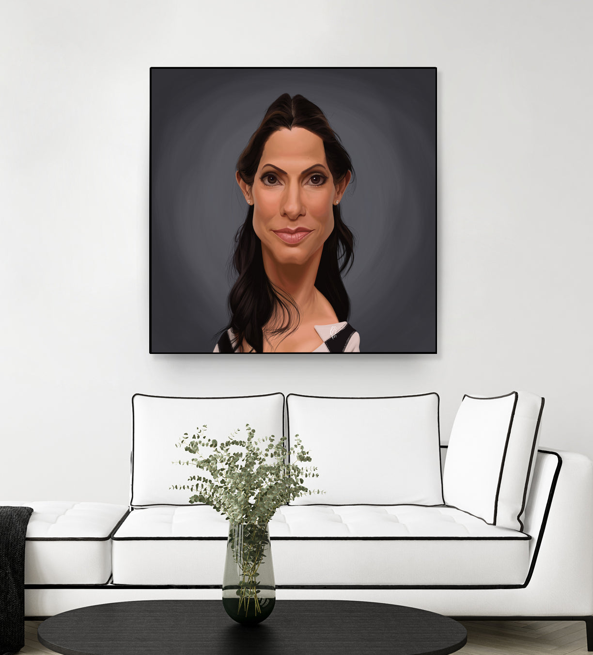 Sandra Bullock by Rob Snow on GIANT ART - orange digital painting