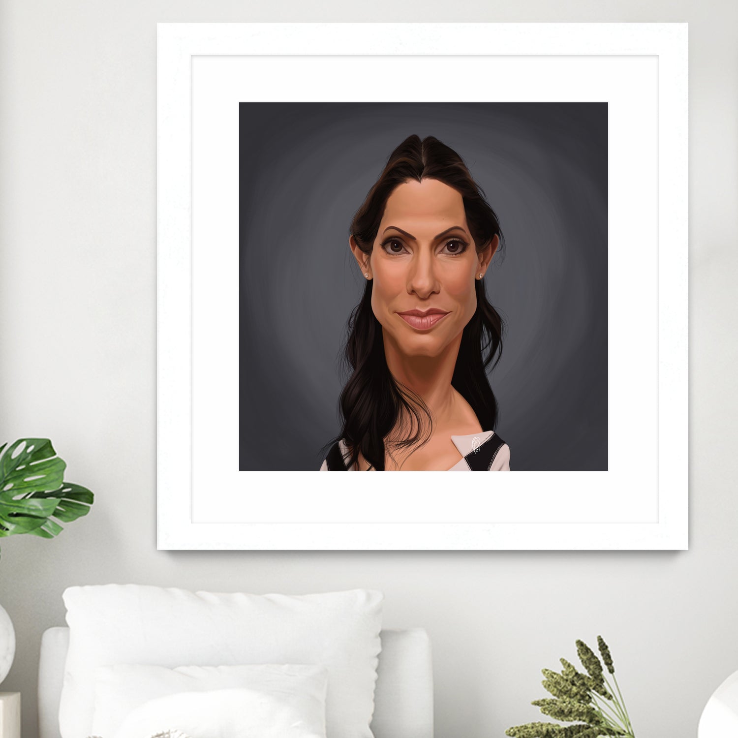 Sandra Bullock by Rob Snow on GIANT ART - orange digital painting