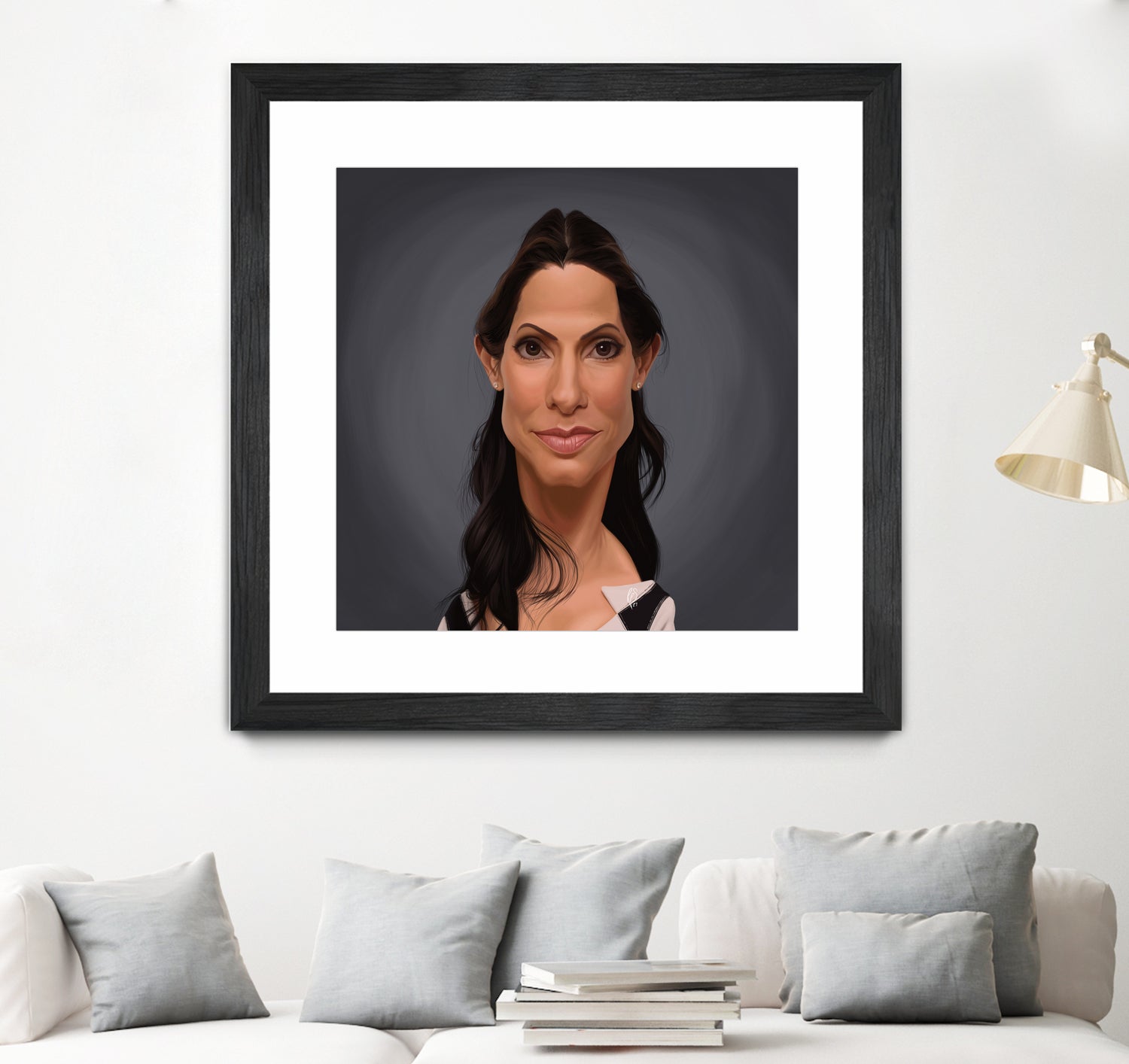 Sandra Bullock by Rob Snow on GIANT ART - orange digital painting