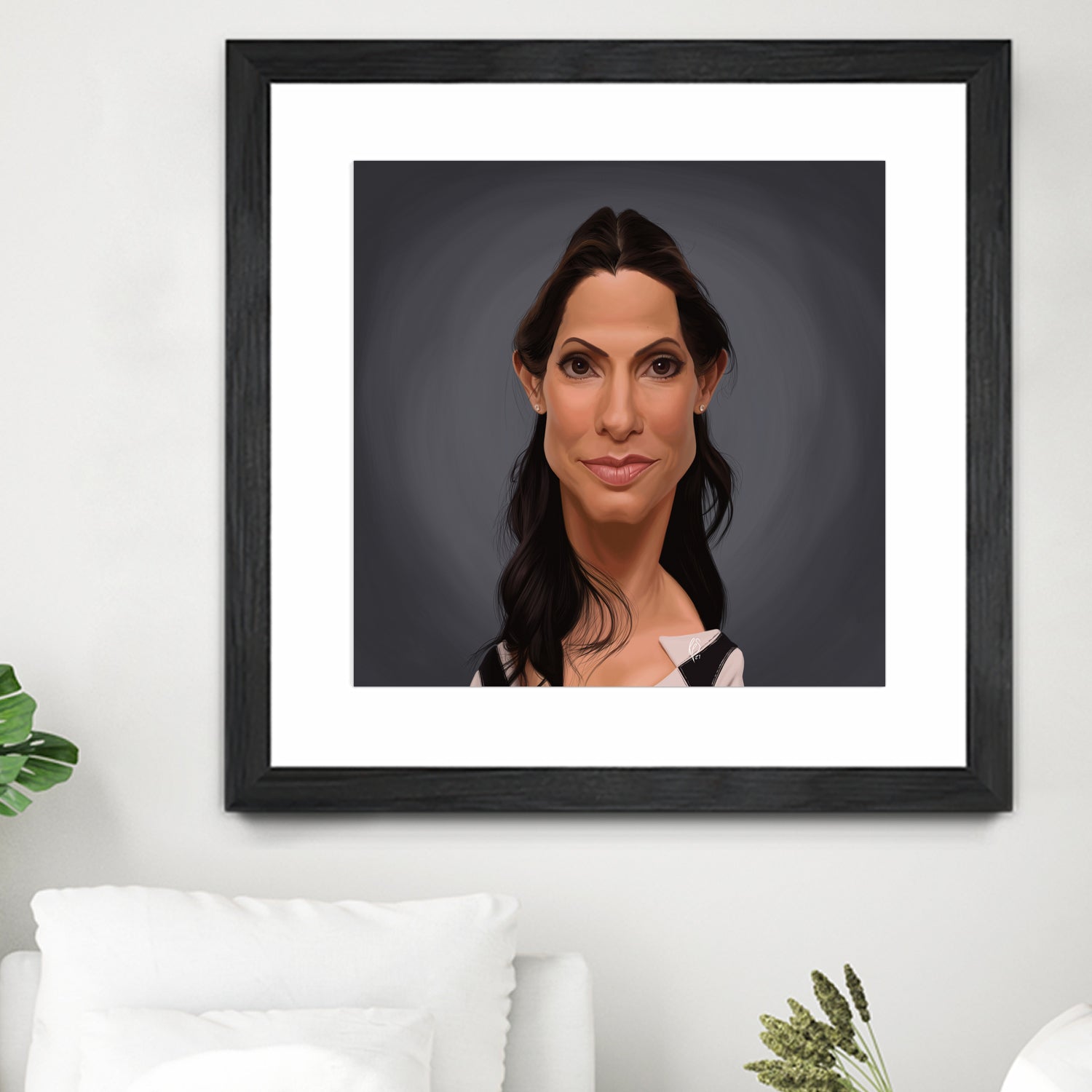 Sandra Bullock by Rob Snow on GIANT ART - orange digital painting