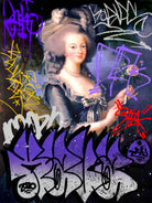 Marie Antoinette by Pedro Molina on GIANT ART - blue photo illustration