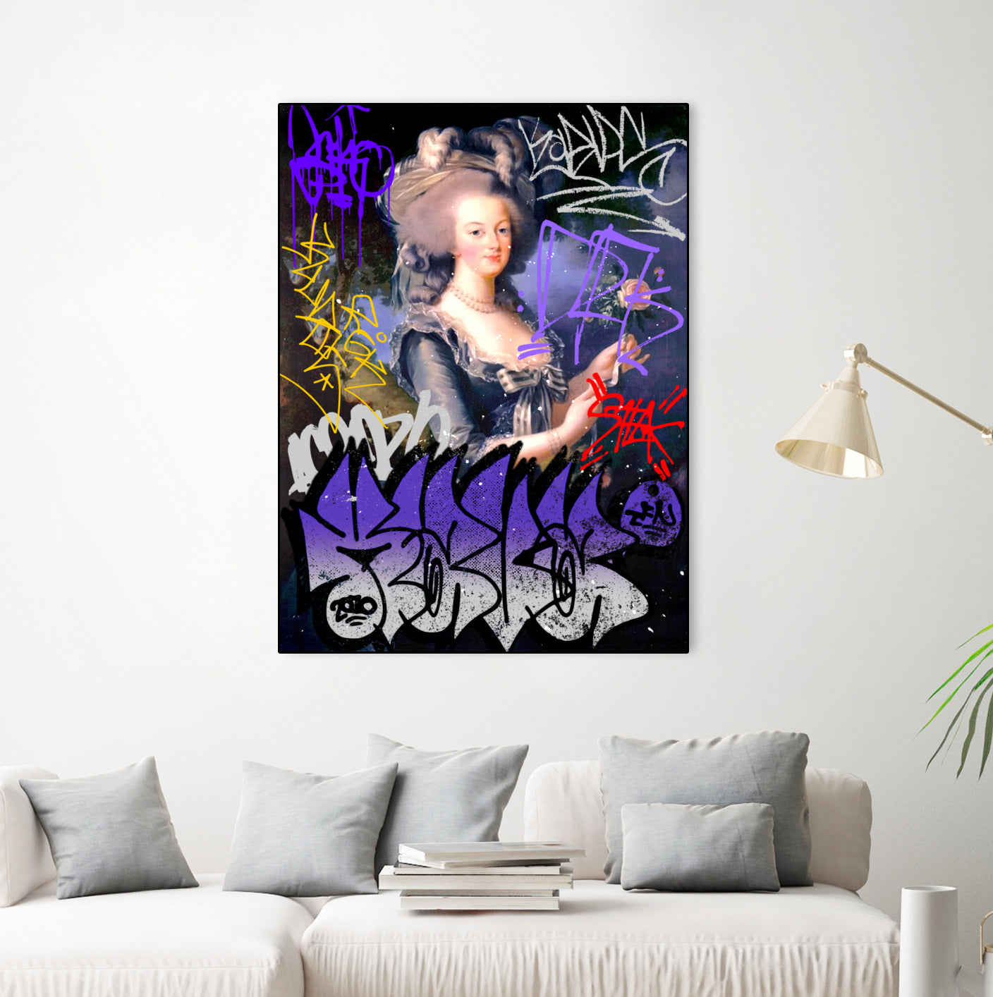 Marie Antoinette by Pedro Molina on GIANT ART - blue photo illustration