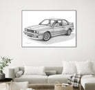 E30 M3 by steve pearcy on GIANT ART - black digital drawing