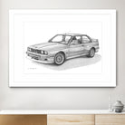 E30 M3 by steve pearcy on GIANT ART - black digital drawing