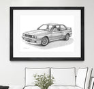 E30 M3 by steve pearcy on GIANT ART - black digital drawing